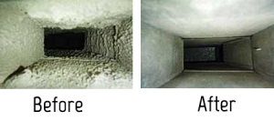 duct cleaning before and after Eden NC